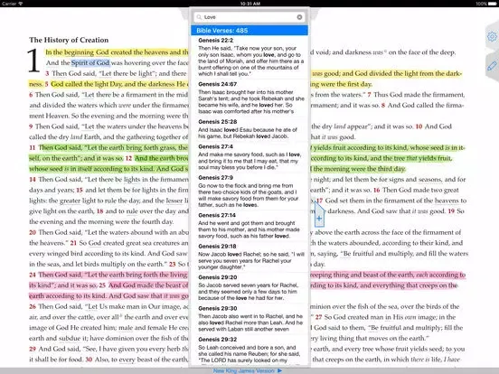 Capturas de pantalla de NKJV Bible iPad 