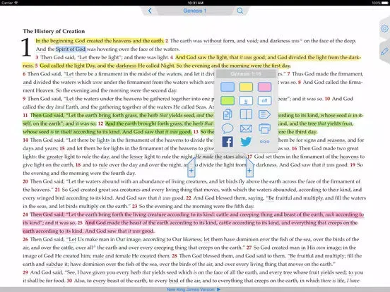 Capturas de pantalla de NKJV Bible iPad 