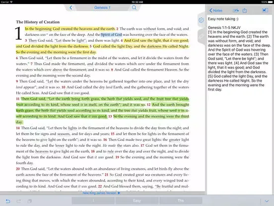 Capturas de pantalla de NKJV Bible iPad 