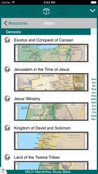 Capturas de tela do MacArthur Study Bible - NKJV