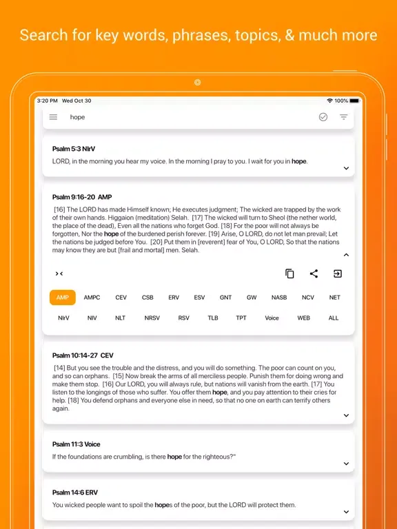 Bible Search! iPad 应用截图
