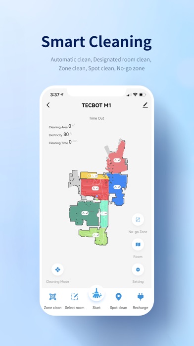 Screenshot di Tecbot Home