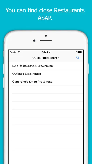 Zrzuty ekranu Quick Food Search