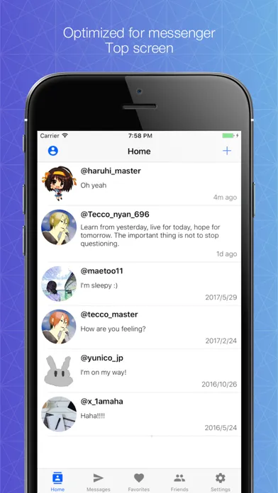 Direct messenger for Twitter スクリーンショット
