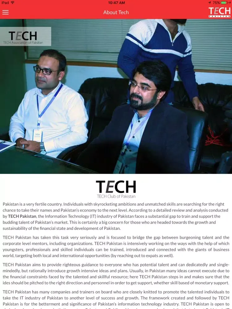 Captures d'écran de Tech Pakistan iPad 