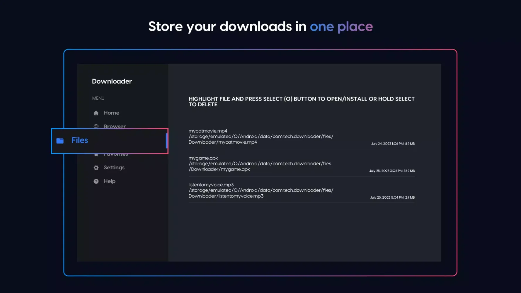 Downloader Screenshots