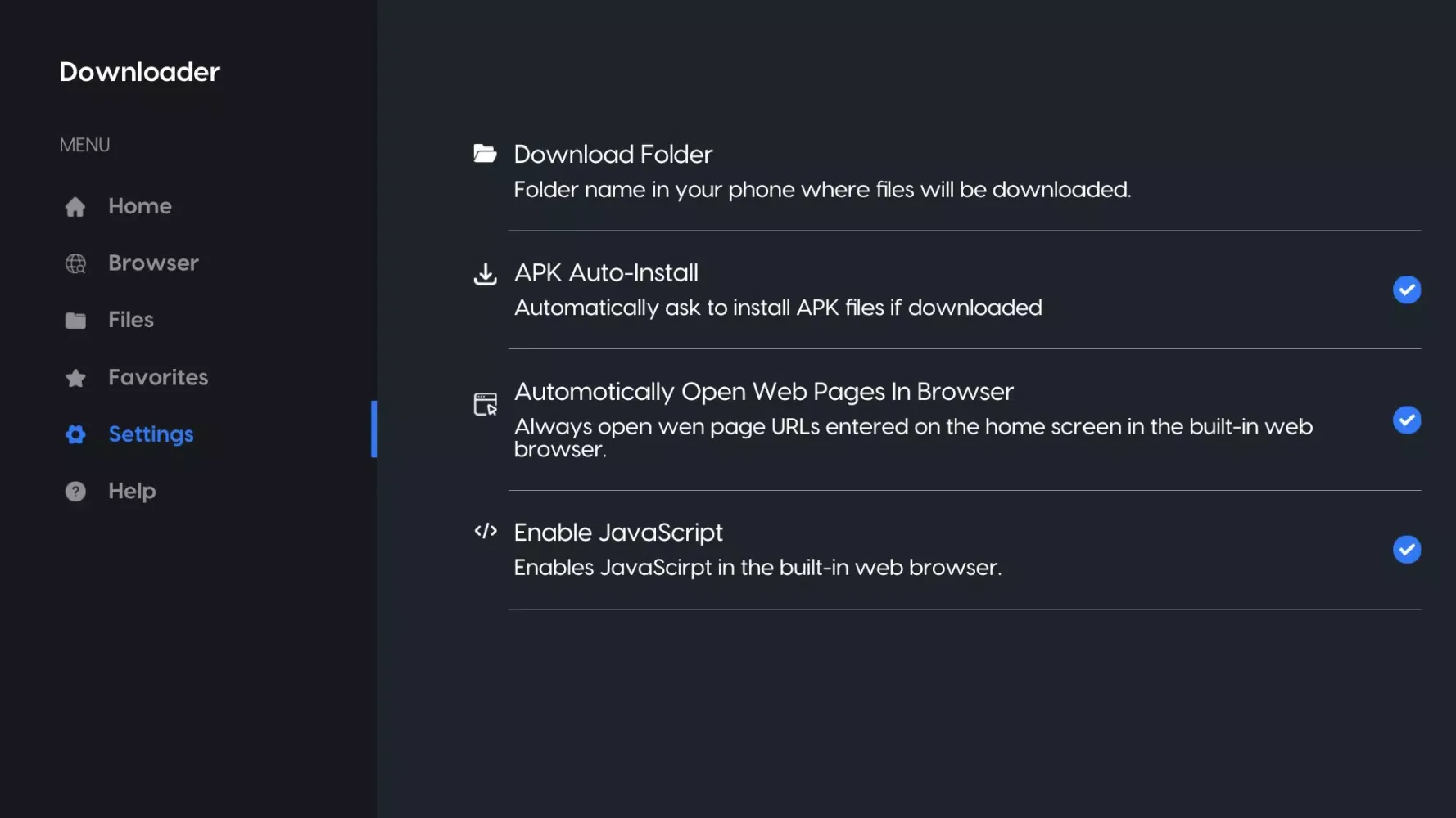Downloader Screenshots