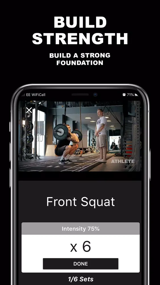 Tangkapan layar ATHLETE.CO MMA Workout Program