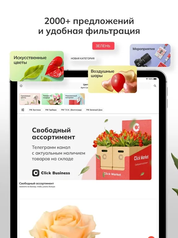 Capturas de pantalla de Click Business iPad 