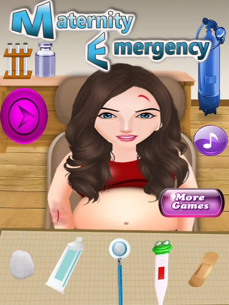 Capturas de tela do Maternity Emergency Game iPad 