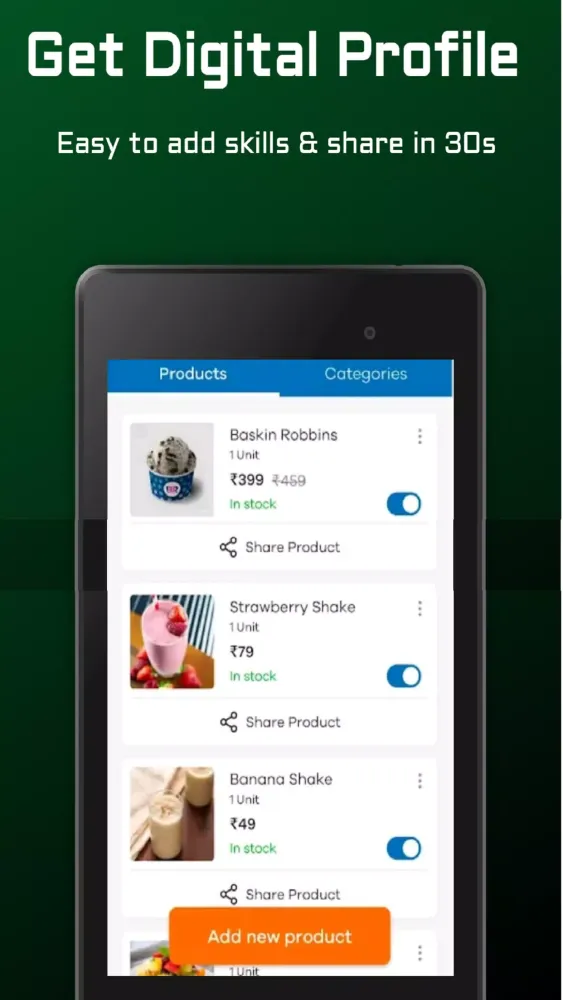 MARKETING APP FOR NEW BUSINESS Screenshots