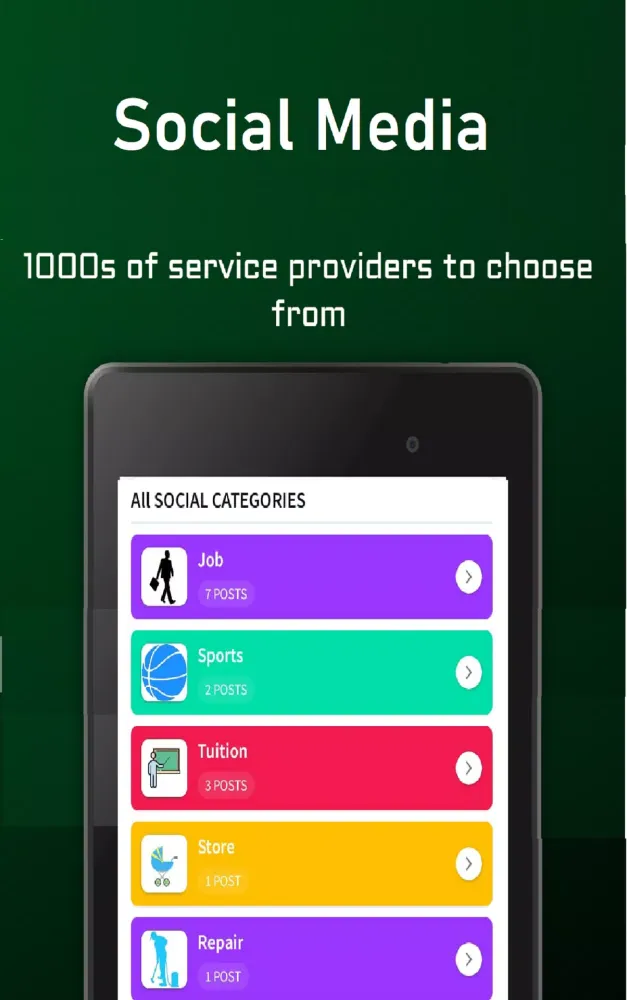 MARKETING APP FOR NEW BUSINESS Screenshots