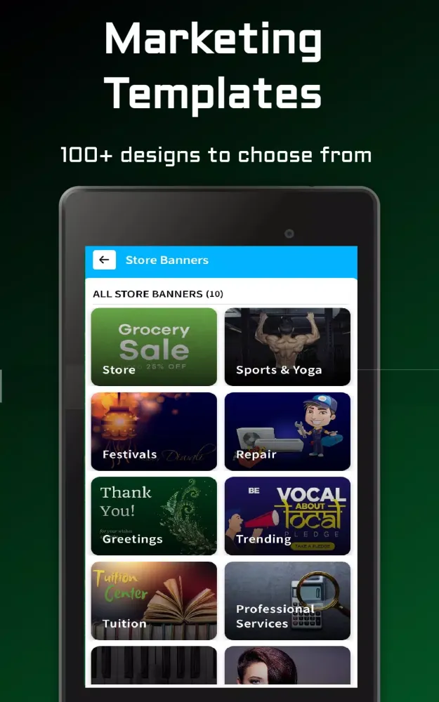 MARKETING APP FOR NEW BUSINESS Screenshots