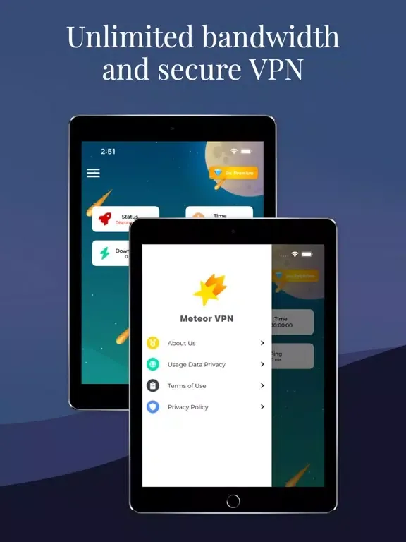 Screenshot di Meteor VPN: Fastest Proxy iPad 