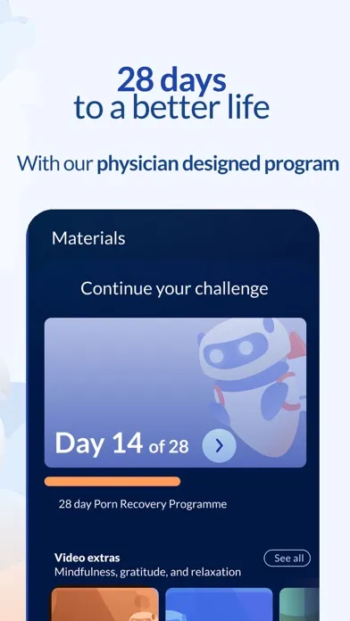 Capturas de pantalla de QuitBot: quit porn addiction