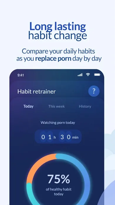 Capturas de pantalla de QuitBot: quit porn addiction