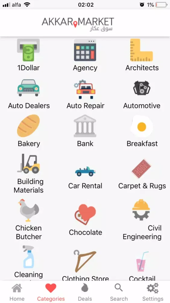 Screenshot di Akkar Market