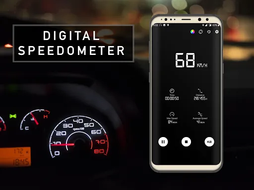 Capturas de tela do GPS Speedometer - Odometer