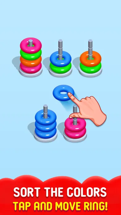 Color Hoop Stack - Sort ring スクリーンショット