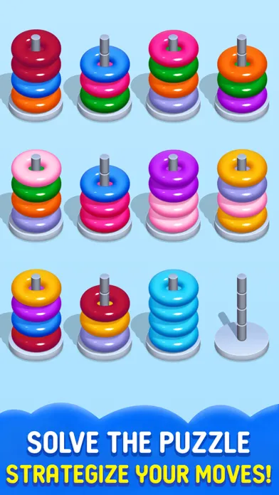 Color Hoop Stack - Sort ring スクリーンショット