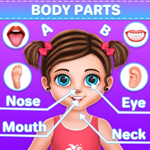 Human Body Parts Kids Learning