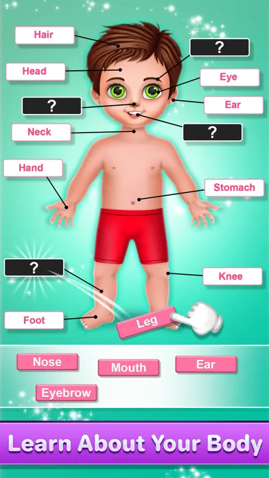 Captures d'écran de Human Body Parts Kids Learning