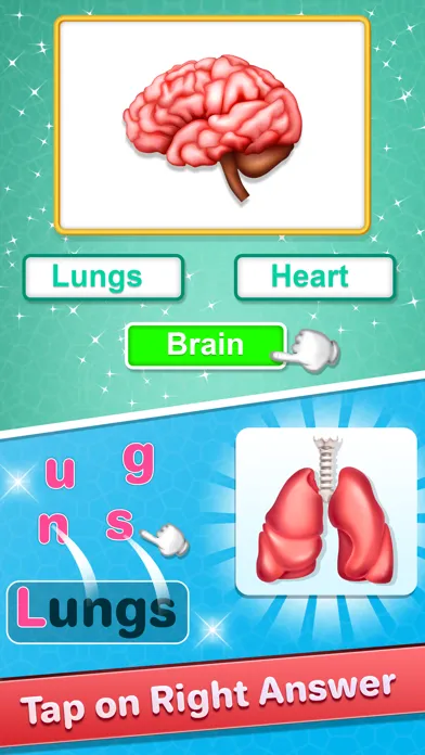 Captures d'écran de Human Body Parts Kids Learning