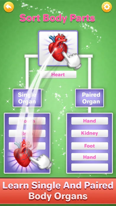 Captures d'écran de Human Body Parts Kids Learning