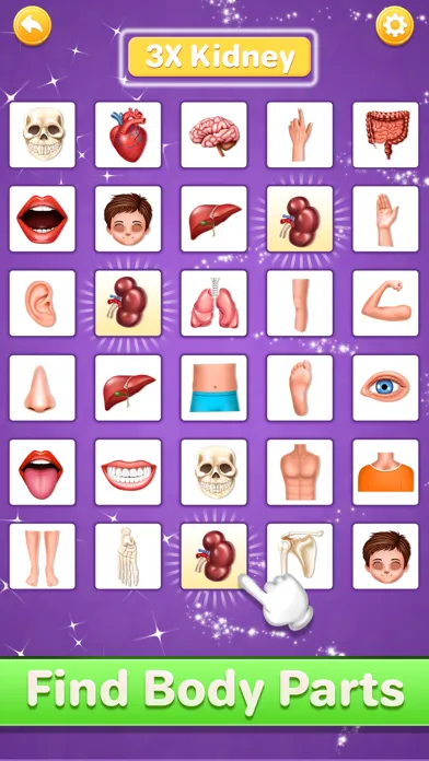 Captures d'écran de Human Body Parts Kids Learning