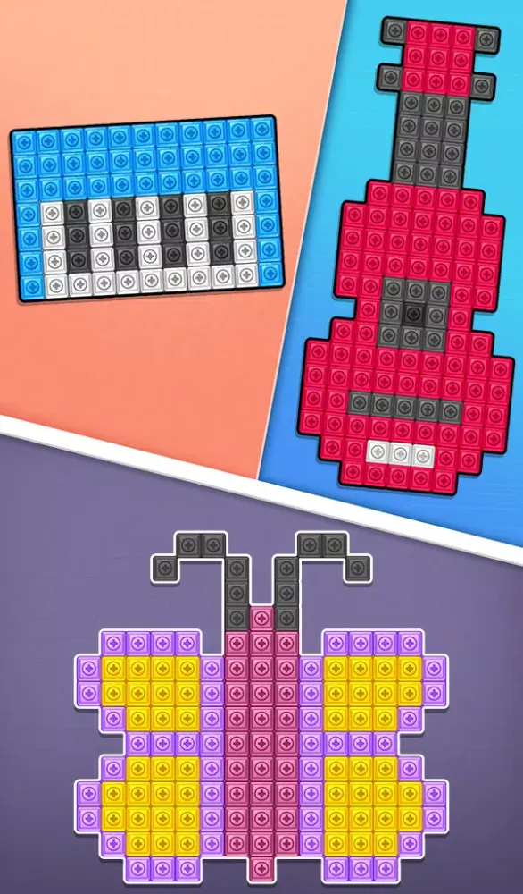 Nuts Sort 3D Screw Sort Puzzle应用截图