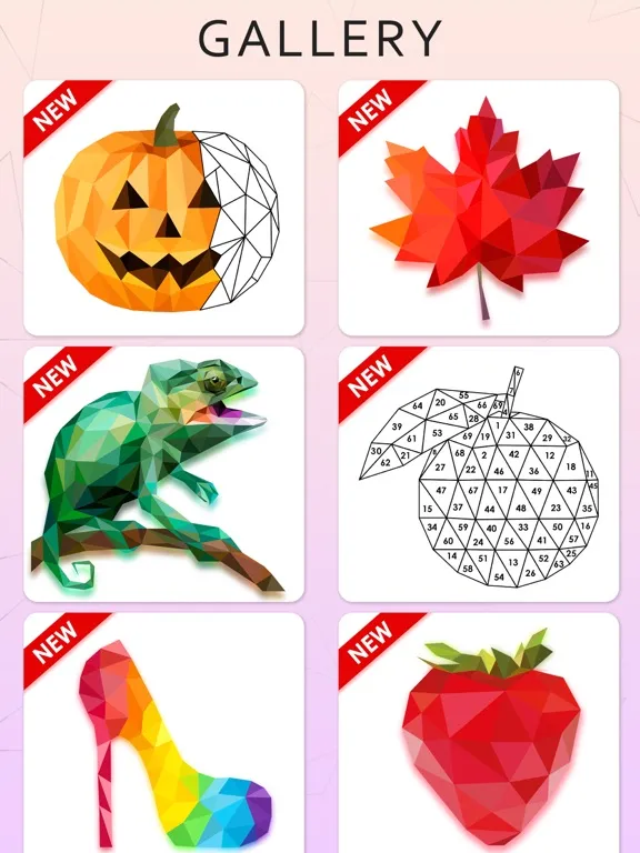 Capturas de tela do Low Poly - Color By Number iPad 