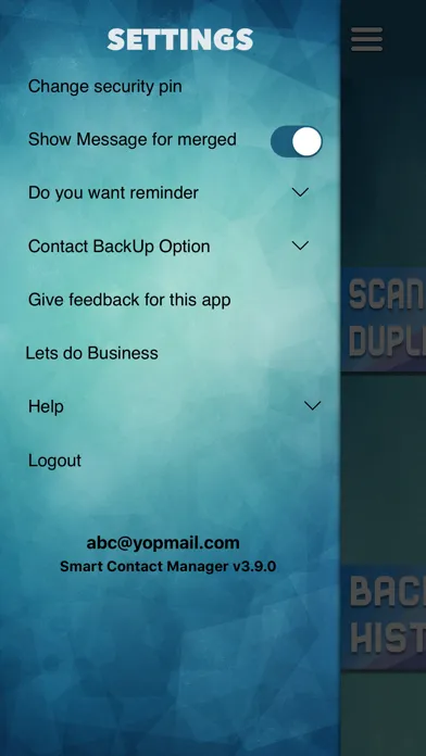 Contacts Backup+Transfer Easy Screenshots