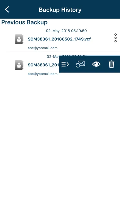 Contacts Backup+Transfer Easy Screenshots