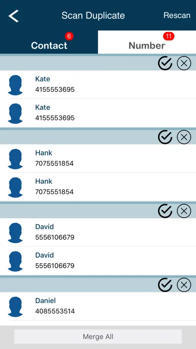 Contacts Backup+Transfer Easy Screenshots