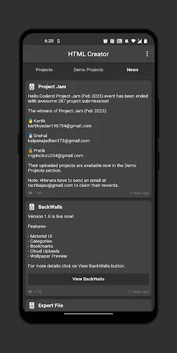 HTML Creator スクリーンショット