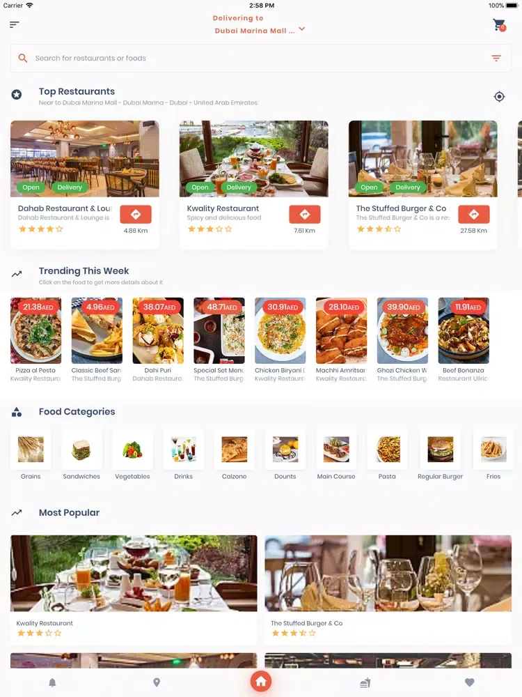 صور Baitna: Takeaway Local Food iPad 