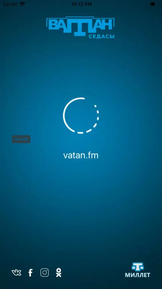 Screenshot di vatan.fm