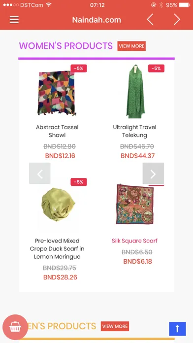 Tangkapan layar Naindah.com - Online Shopping
