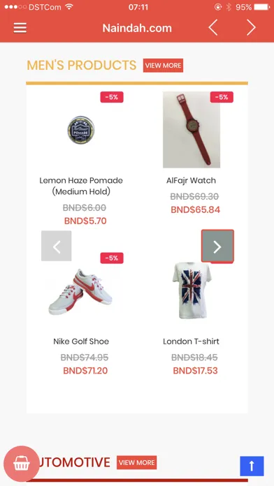 Tangkapan layar Naindah.com - Online Shopping