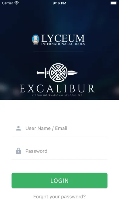 Captures d'écran de Excalibur Lyceum Parent