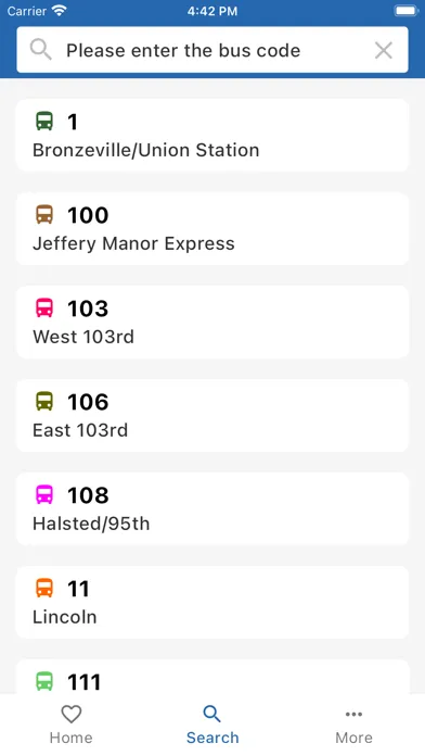 CTA Transit Tracker Ekran Görüntüleri