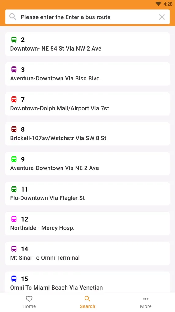 Miami Bus Tracker - MDT स्क्रीनशॉट
