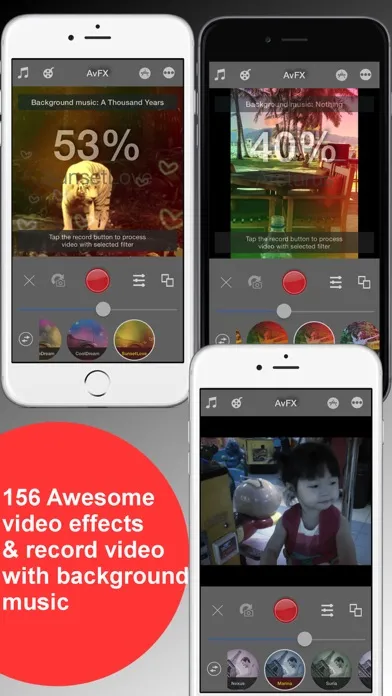 AvFX - awesome video effect, editor & background music edit for Instagram, Facebook, Youtube, Vine應用截圖