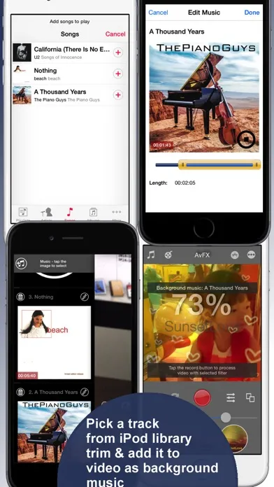 AvFX - awesome video effect, editor & background music edit for Instagram, Facebook, Youtube, Vine應用截圖