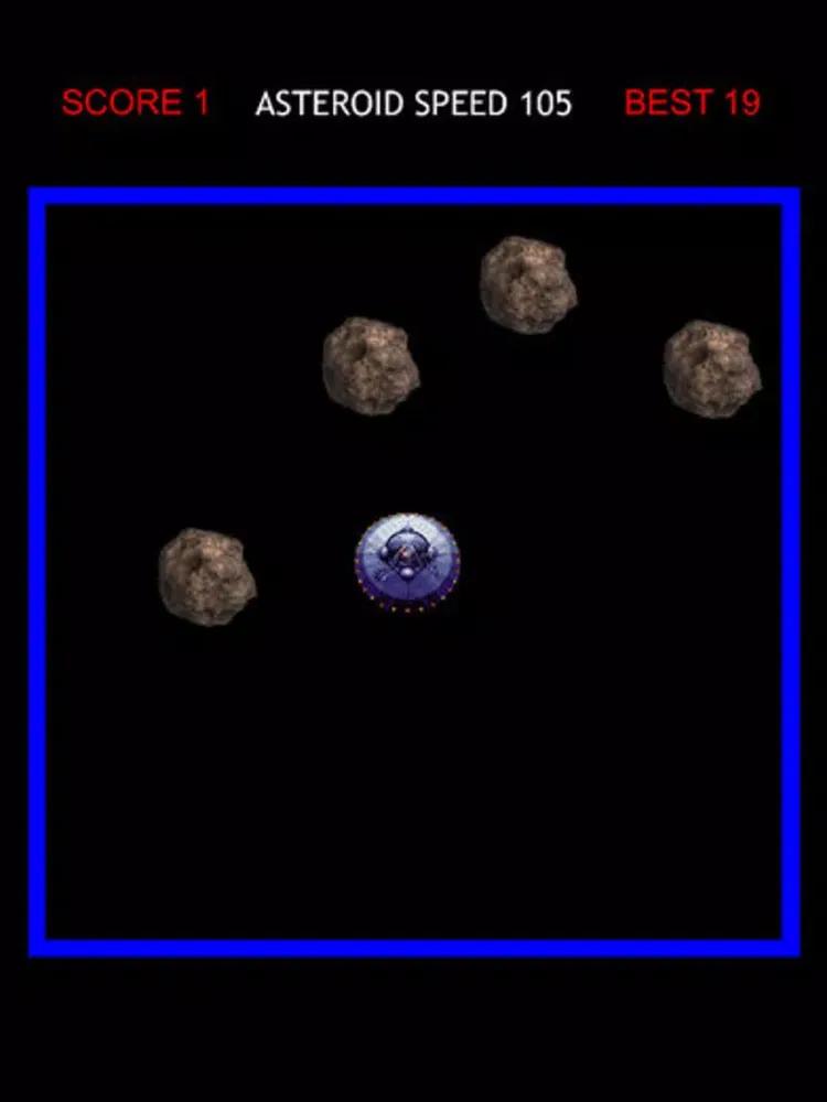 Ảnh chụp màn hình của Asteroid Avoider iPad 