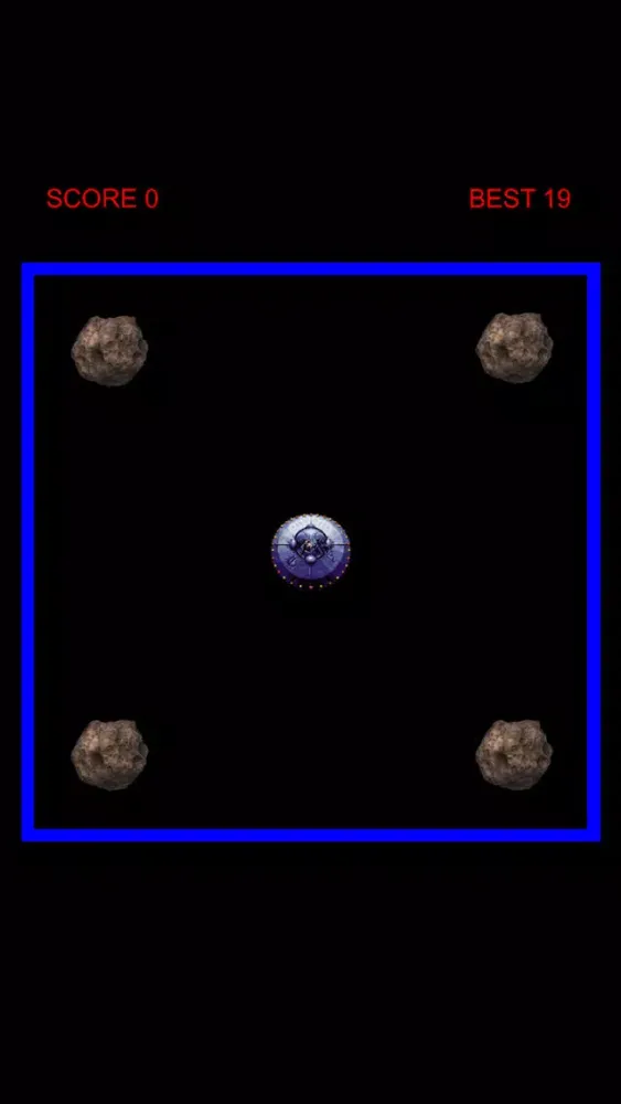 Ảnh chụp màn hình của Asteroid Avoider