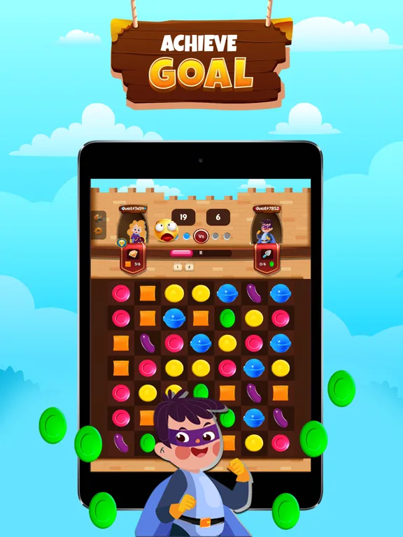Match-3 VS Friends iPad 应用截图