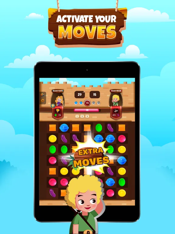 Match-3 VS Friends iPad 应用截图
