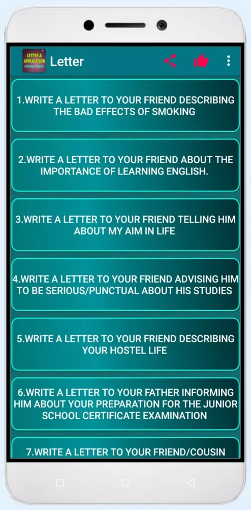 Capturas de pantalla de Letter & Application writing