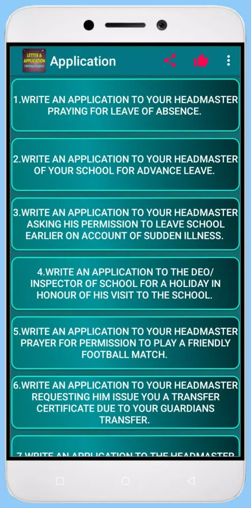 Capturas de pantalla de Letter & Application writing
